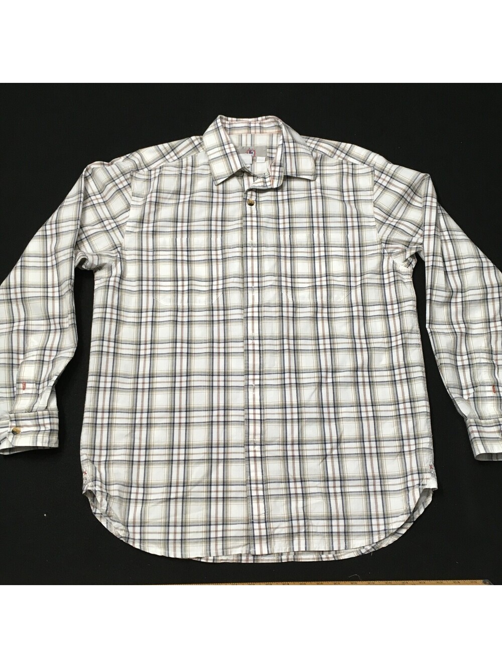 The Territory Ahead Shirt Men's Medium Multicolor Plaid Tartan Casual Preppy